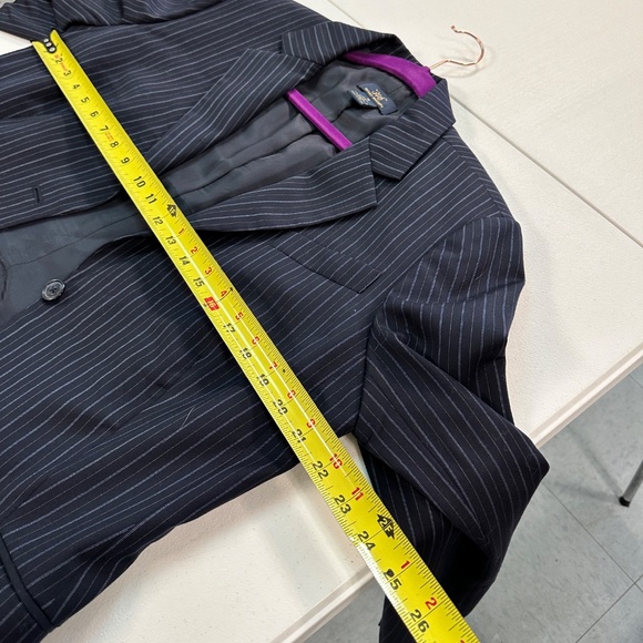 Brooks Brothers 346 Women's Pinstripe Lined Wool SUIT Caroline Fit Size 14 / 16 - Picture 16 of 16